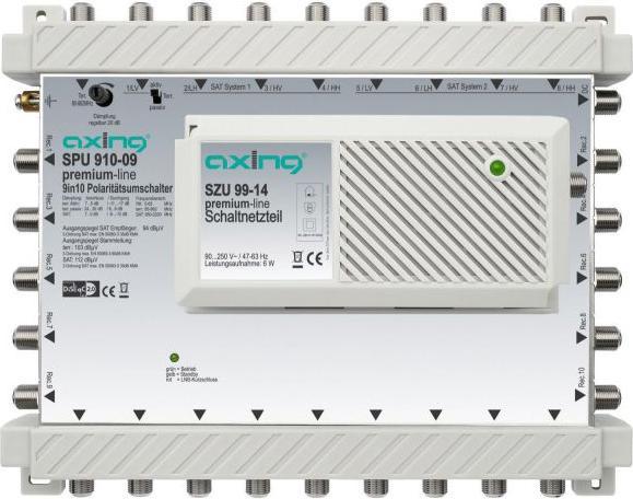 Actual product image Axing SPU910-09, DiSEqC multi-switch 9/10