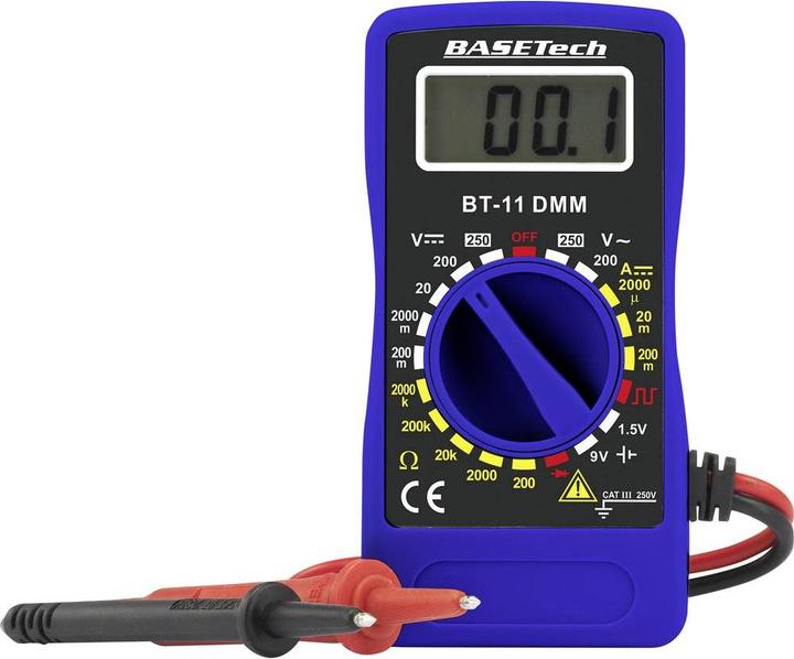 Actual product image Basetech Hand multimeter digital BT-11 (CAT III 250V)