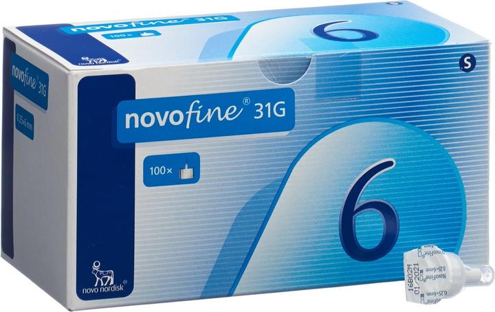 Actual product image Novofine Hypodermic needles 6mm 31G (100 pcs) (Pen needles + disposable needles)