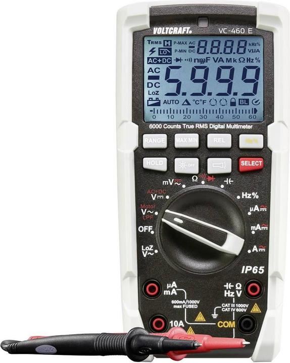 Voltcraft Hand multimeter digital calibr (CAT III 1000V, CAT IV 600V)