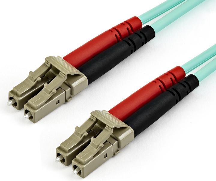 Actual product image StarTech .com 7m OM3 LC to LC Multimode Duplex Fiber Optic Patch Cable (CAT7, 7 m)