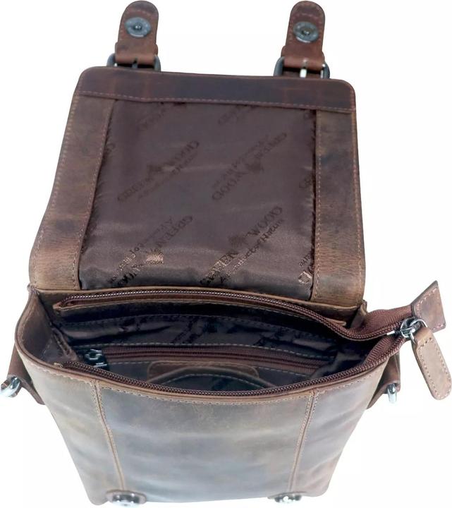 Immagine prodotto Greenwood Herrentasche Echtleder 9 Zoll Aden Vintage Look Sandel No.1