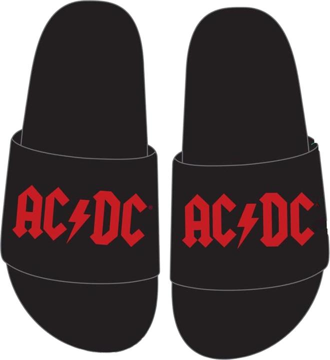 AC/DC Hausschuhe Logo