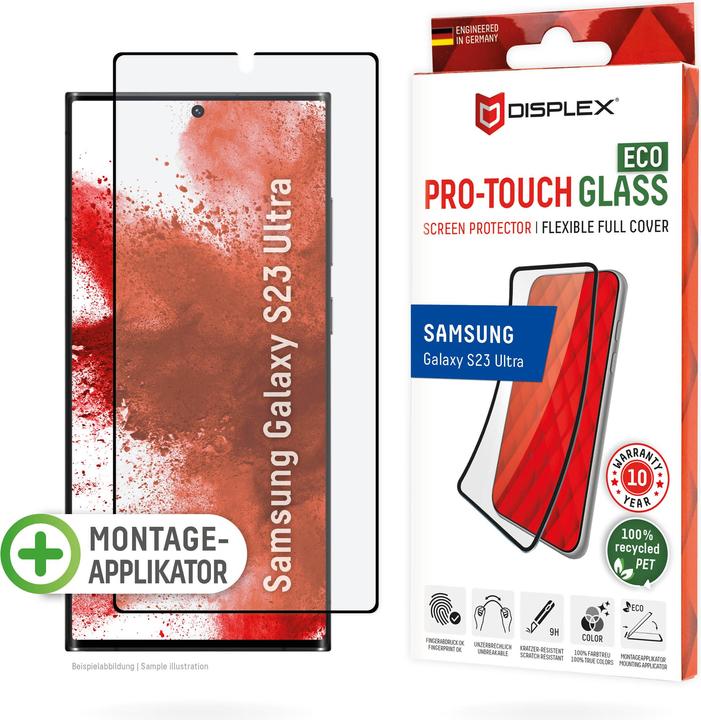 Image du produit Displex Pro Touch Eco Glass, Panzerglas (1 pièce(s), Samsung Galaxy S23 Ultra)