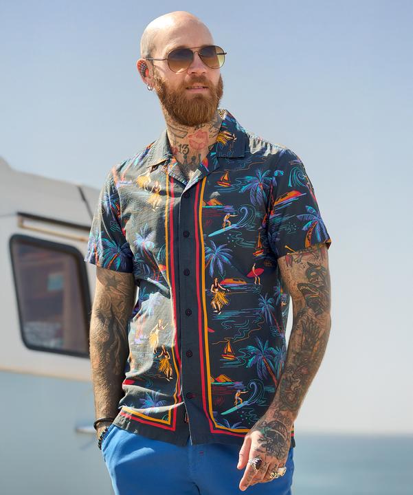 Produktbild Joe Browns Hawaiian Surfing Cuban Short Sleeve Shirt (XXL)