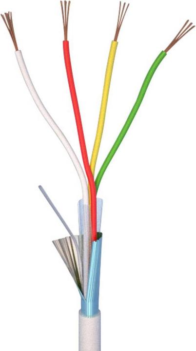 Image du produit Elan Câble d'alarme LiYY 4 x 0.22 mm² W (10 m)