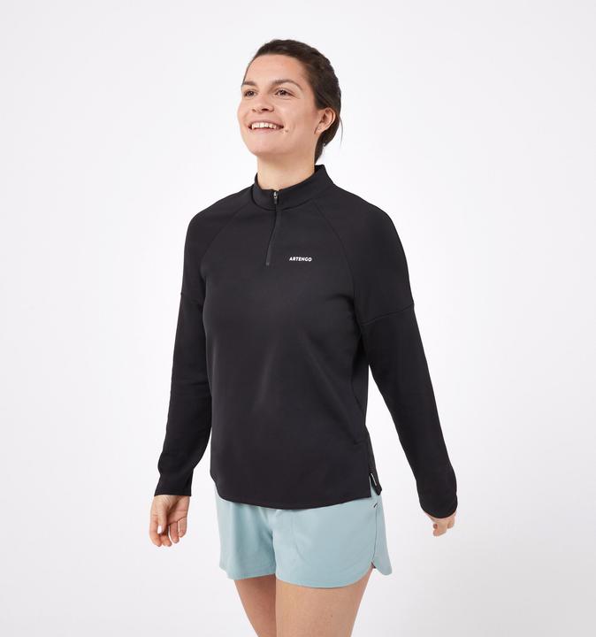 Artengo Damen Langarmshirt Tennis - TTS ML TH Damen schwarz (40)
