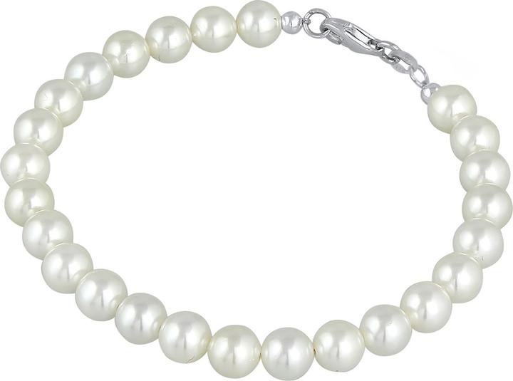 Actual product image Elli Pearl, Pearl bracelet (22 cm, Stainless steel, Shell beads, 925 sterling silver, No pearl)