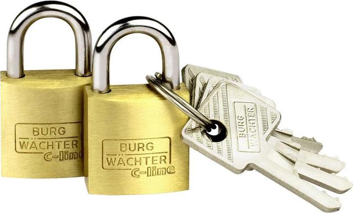Produktbild Burg Wächter Vorhängeschloss 2er Set Duo 22