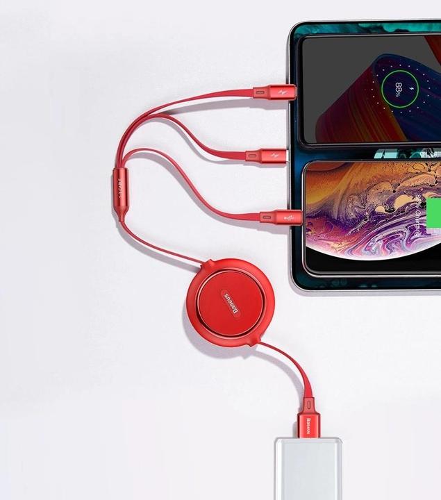 Image du produit Baseus 3in1 extendable cable (1.20 m, USB 3.2 Gen 1)