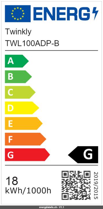Label énergétique Twinkly Extension (150 cm, Intérieur)