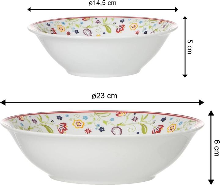 Actual product image Ritzenhoff & Breker Salatschalen Set Shanti (1 cm, 7 x)