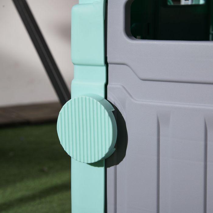 Produktbild Swisshandel24 Einkaufstrolley klappbar, verstellbarer Teleskop-Griff, Deckel, bis 80kg, Grün