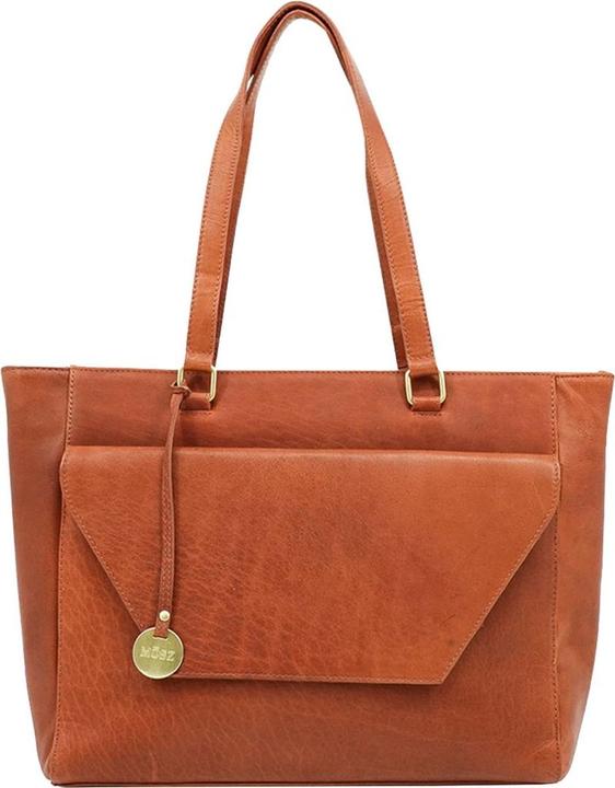 Immagine prodotto Môsz Mosz Laptop -Tasche / Werkas Damen - 15,6 Zoll - Leder - Denise - Cognac (15.60")