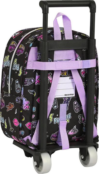 Immagine prodotto Monster High Zaino scuola con ruote Creep Nero 22 x 27 x 10 cm