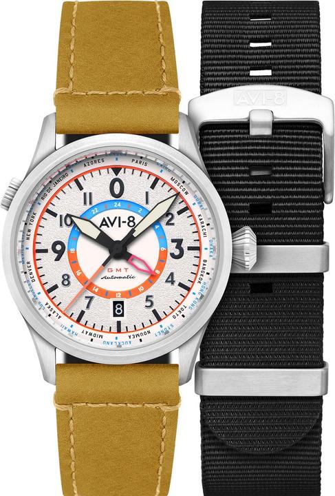 AVI-8 AV-4120-02 Wingman Worldtimer GMT (Fliegeruhr)