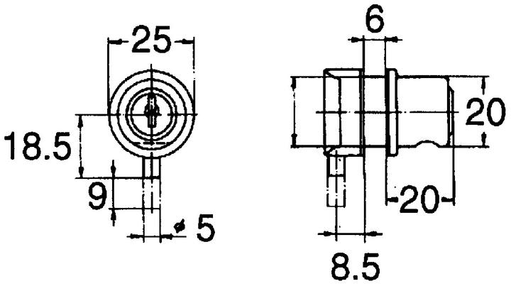 Produktbild Werkstarck Glastürschloss (Profilzylinder)
