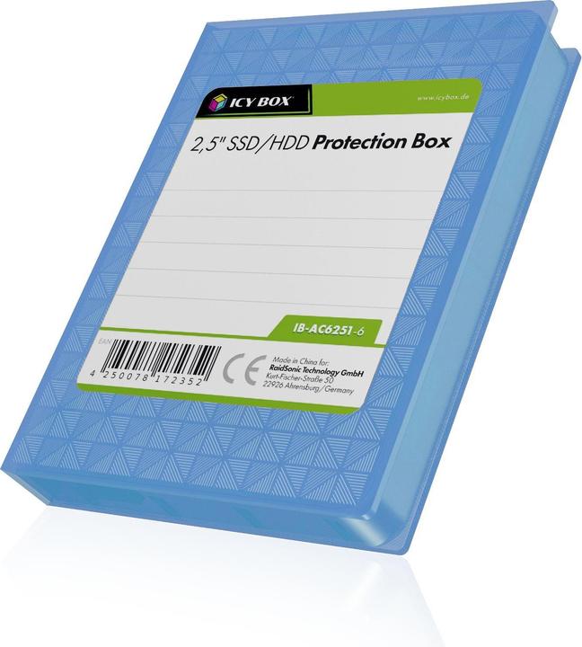 Produktbild Icy Box IB-AC6251-6 2.5"-Festplatte Schutzgehäuse 6er Pack