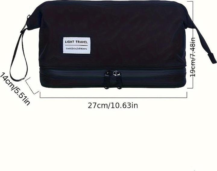 Produktbild Only-Bags.Store Grosse Kapazität Reise-Toilettenbeutel mit mehreren Fächern, für Geschäftsreise und Geschenk