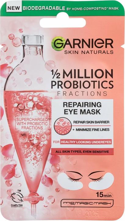 Actual product image Garnier Skin Naturals Repairing Eye Mask - Regenerating Eye Textile Mask with Probiotic Fractions