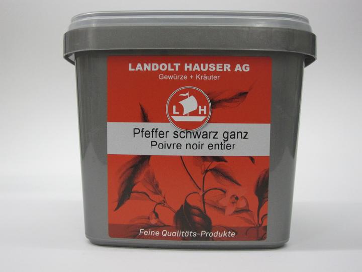 Actual product image Landolt Hauser Pepper black whole in LH Box (550 g)