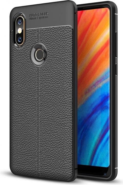Actual product image Screenguard Xiaomi Mi Mix 2S Case Leather Design TPU Cover (Mi Mix 2S)
