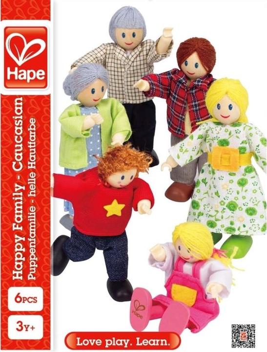 Immagine prodotto Hape Famiglia di bambole colore della pelle chiara