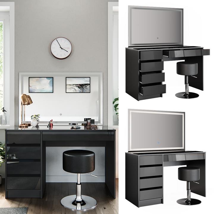 Produktbild Vicco Sherry mit Hocker und Beleuchtung (120 x 55 x 75 cm)
