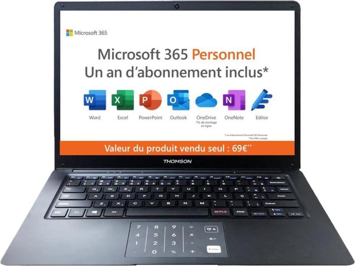 Produktbild Thomson Metal book 14.1inch / 4 GB (14.10", 4 GB, 128 GB)