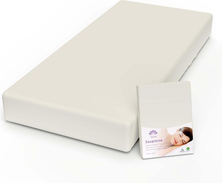 Actual product image Lotus Bettwaren Jersey fitted sheet Souplesse (200 x 220 cm)