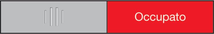 Berec Türschild 37,4x152mm 314.088 Alu, Libre-Occupé