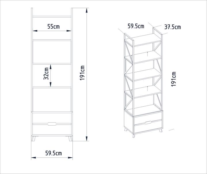 Immagine prodotto Hanah Home Asher (59,5 x 35,5 x 191 cm)