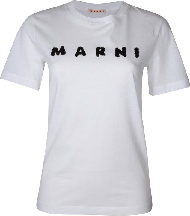 Produktbild Marni cotton t-shirt with scribbled logo (42)