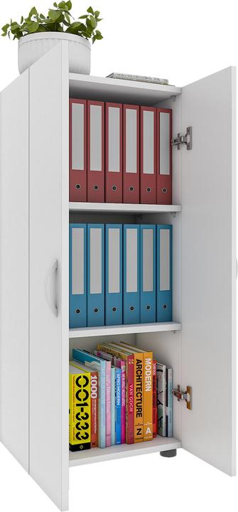 Immagine prodotto VCM Armadietto per ufficio Libri Armadietto per archiviazione Armadietto per mobili da ufficio Ulas (49 x 34 x 108 cm)