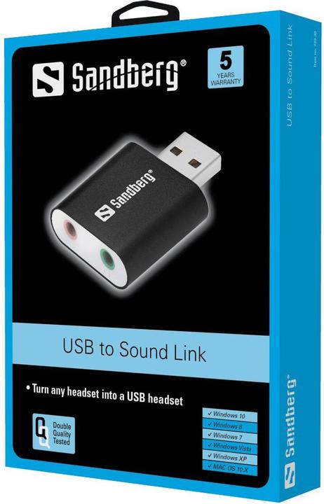 Actual product image Sandberg USB to Sound Link (USB)