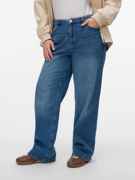 Actual product image Vero Moda VMCTESSA Hohe Taille Weiter Beinschnitt Jeans Weit geschnitten (44)