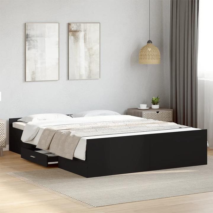 Actual product image VidaXL Bed frame with drawers (150 x 200 cm)