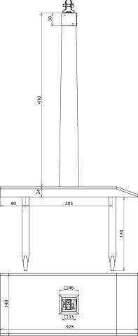 Produktbild Dehn Dachleitungsstütze H 600mm Eichenholz 240000