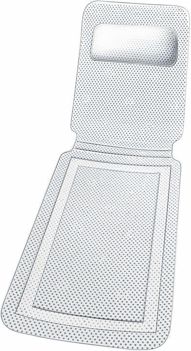 Image du produit Wenko Tapis de baignoire Confort avec coussin pour la nuque (125 x 36 x 6 cm)