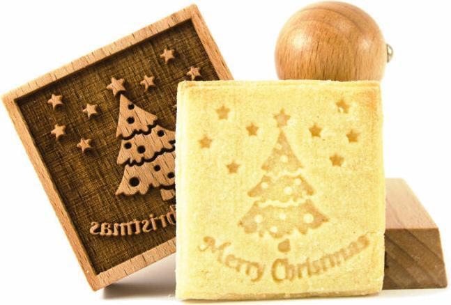 Immagine prodotto Folkroll Timbro in pasta con motivo 3D 'Merry Christmas' (Buon Natale)