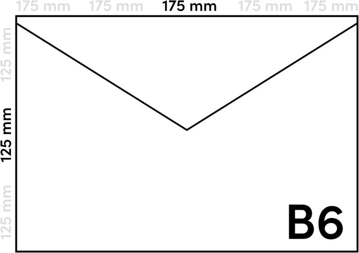 Netuno Briefumschläge DIN B6 (500 Stück, ohne Fenster) (500 x)