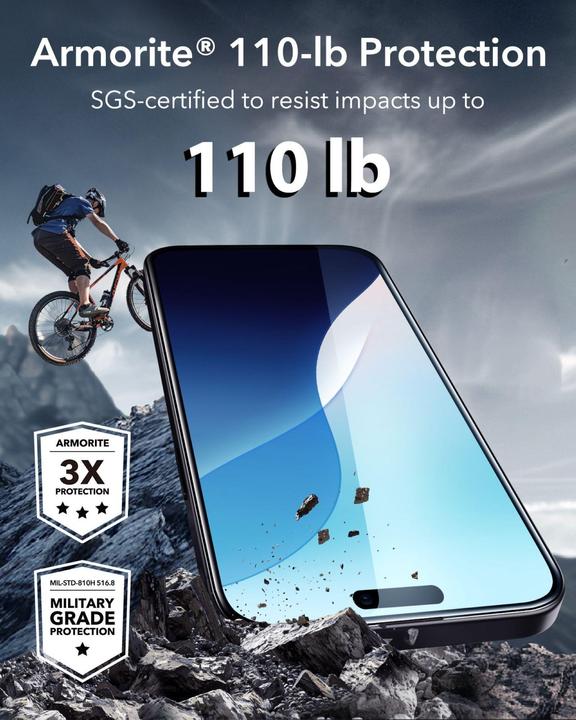 Produktbild ESR Armorite Panzerglas (1 Stück, Apple iPhone 16)