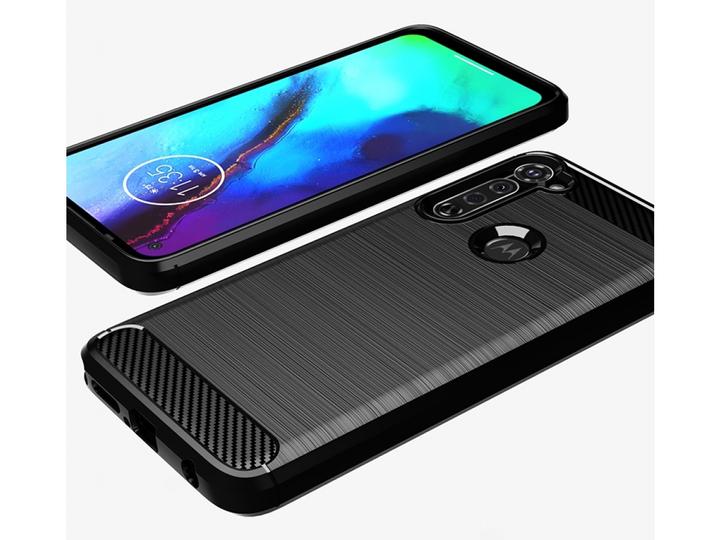 Actual product image Screenguard Motorola Moto G Pro Cover Carbon Brushed Soft TPU (Motorola Moto G Pro)