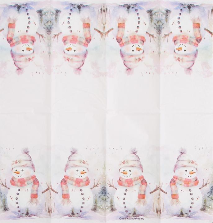 Actual product image Ambiente Handkerchiefs Snowman in nature
