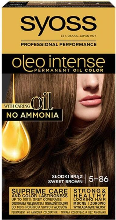 Syoss Oleo Intense Hair Dye 5-86 Sweet Brown (5-86 Sweet Brown)