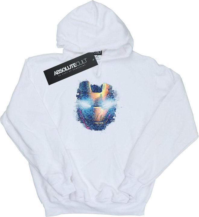 Immagine prodotto Avengers Iron Man Distressed Head Felpa con Cappuccio Uomo (XL)