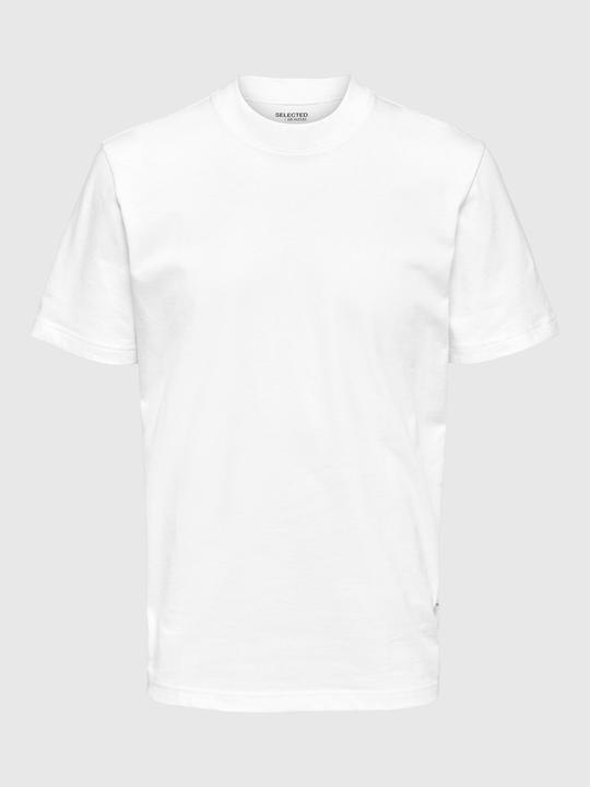 Image du produit Selected Homme T-shirt à col montant en coton bio (XL)