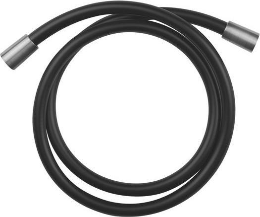 Gessi Brauseschlauch Darkflex 1500 mm mit konischer Mutter 1/2 Schlauch immer schwarz, Verbindungsst (150 cm)