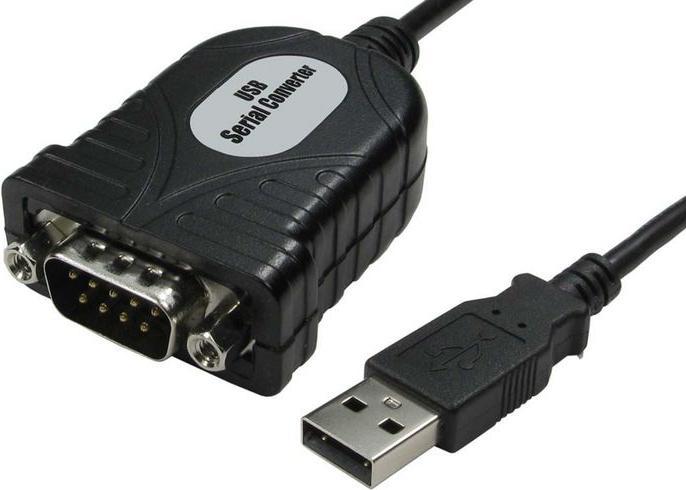 Immagine prodotto Rs Pro Cavo seriale / connettore D-Sub a 9 pin / connettore USBA, 200 mm, nero (0.14 m)