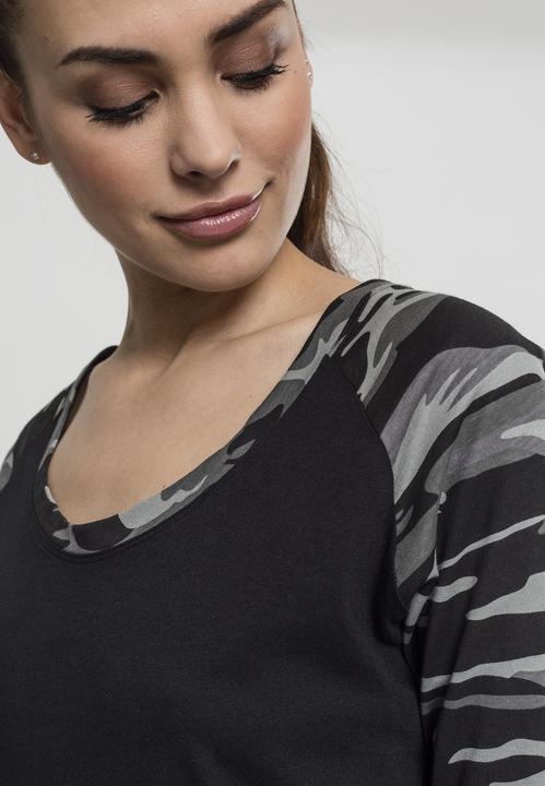Immagine prodotto Urban Classics Tee Raglan 3/4 da donna a contrasto (5XL)